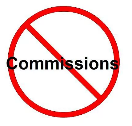 no commissions